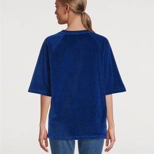 KOTN Terry Velour Tee in Cobalt Blue XL